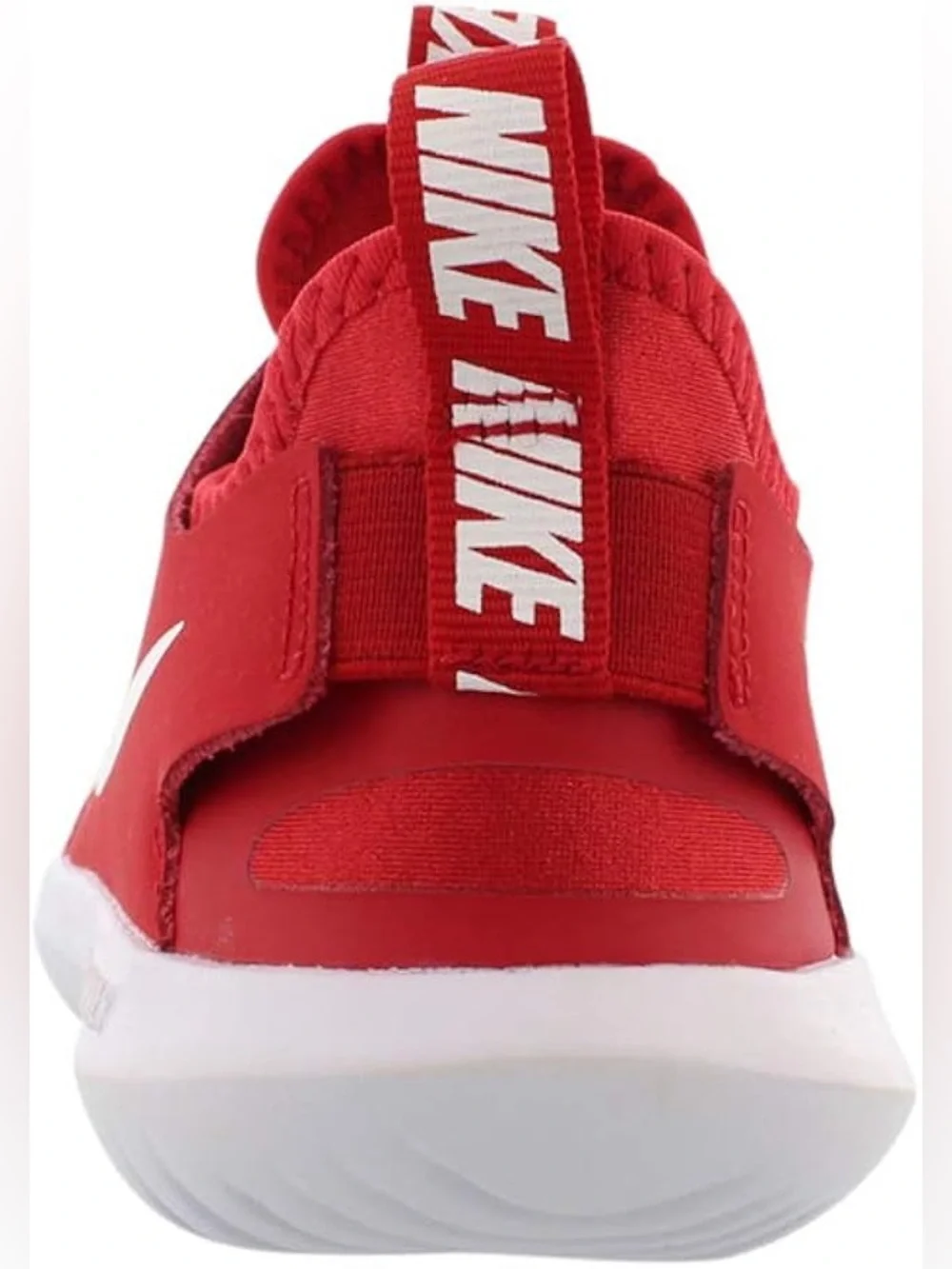 Nike Kids Red Slip-On Sneakers with White Swoosh